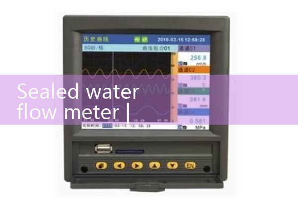 Sealed water flow meter